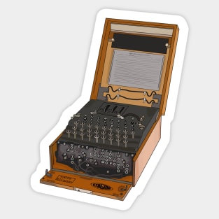 Enigma Machine Sticker